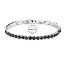 Bracciale Tennis Nero Uomo 3mm