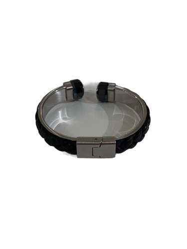 Bracciale swarovski pelle nero - bracciale,