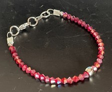 Bracciale tennis rosso in