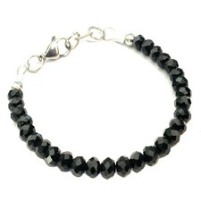 Bracciale tennis nero in