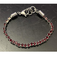 Bracciale tennis rosso