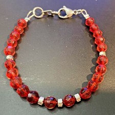 Bracciale tennis rosso