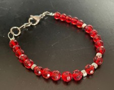 Bracciale tennis rosso